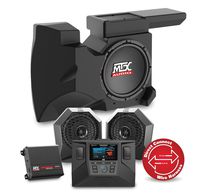 MTX RZRSYSTEM2 Two Speaker, Amplifier, and Single Subwoofer Polaris RZR Audio System