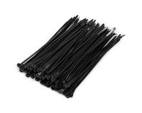 GBSTORE 200 Pcs Self-Locking 8-Inch Nylon Cable Ties,Black