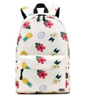 Abshoo Lightweight Water Resistant Floral Pineapple Backpacks For Teen Girls Women School Bookbags (Floral Pineapple Beige)