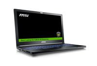 MSI WS63 7RK-290US 15.6" Professional Workstation Laptop Core i7-7700HQ Quadro P3000 32GB 512GB SSD NVMe + 2TB, Aluminum Black