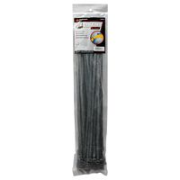 Performance Tool W2924 50pc 18" Cable Tie, Black With Tensile Strength 120 Lbs