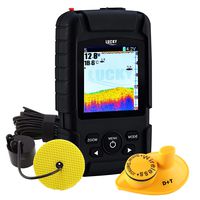 2-in-1 LUCKY Rechargeable Fishfinder Depth Wireless 147ft (45m) Transducer Depth 328ft (100m) Waterproof Fish Finder for Fisherman & Fishing Enthusiast
