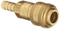 Dixon  DCB2044 Brass Air Chief Industrial Interchange Quick-Connect Air Hose Fitting, 1/4" Coupling x 3/8" Hose ID Barbed