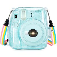 Wolven Protective Clear Case Compatible with Instax Mini 9,Mini 8,Mini 8+ Instant Camera, Crystal