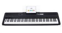 The ONE Smart Keyboard Pro, 88-Key Digital Piano Keyboard, Portable Digital Piano, Weighted Action Keys, Black