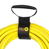 Easy-Carry Wrap-It Storage Straps - 17" (2 Pack) - Heavy-Duty Hook and Loop Cord Carrying Strap, Hanger, and Organizer with Handle for Extension Cords, Electric Cables, Hoses and More