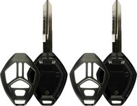KeylessOption Keyless Entry Remote Key Fob Shell Case for 2006-2008 Mitsubishi Galant Eclipse OUCG8D-620M-A (Pack of 2)