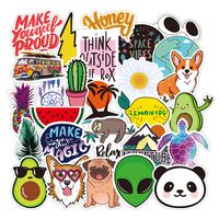 41Pcs Waterproof Vinyl Stickers for Laptop Phone Motorcycle Bicycle Skateboard Luggage Decal Graffiti [No-Duplicate Sticker Pack]