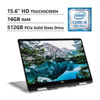 Dell Inspiron 15 7000, 2019 Flagship 2-in-1 15.6 Full HD IPS Touchscreen Laptop, Intel Quad-Core i5-8265U, 16GB DDR4, 512GB PCIe SSD, HDMI, USB-C, WiFi, Fingerprint Reader, Backlit Keyboard, Win 10
