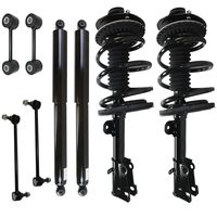Detroit Axle - Front Strut & Coil Springs & Rear Shocks w/Sway Bar Link Kit for 01-07 Chrysler Town & Country FWD - [01-07 Dodge Caravan FWD] - 01-07 Grand Caravan FWD - 01-03 Voyager FWD w/o Nivomat