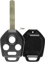 KeylessOption Keyless Entry Remote Uncut Key Case Fob Shell for Subaru Outback Legacy High Security CWTWBU766, CWTWBU811