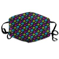 Peace Sign Pattern Dust Mask,Washable and Reusable Cleaning Gardening Outdoor Activities Warm Windproof Mask