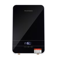 Tankless Water Heater Electric ECOTOUCH 9KW 240V on Demand Water Heater Self-Modulating Instant Hot Water Heater Point Of Use Water Heater ECO90 Black