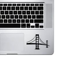 StickAny Palm Series Golden Gate Structure Sticker for MacBook Pro, Chromebook, and Laptops (Black)
