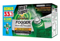 Hot Shot Indoor Fogger With Odor Neutralizer, 4/2-Ounce