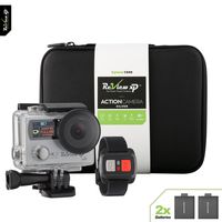 Review XP 4K HD Wi-Fi Waterproof Action Camera 14MP 30fps Sports Video Underwater Camcorder 170° Wide Angle Dual Screen 2 Batteries Accessories Kit Carrying Case Remote Control - Silver