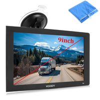 9inch Truck GPS Big Touchscreen Trucking GPS Xgody GPS Navigation for car Navigation 8GB ROM SAT NAV System Navigator Driving Alarm Lifetime Map Updates Truck GPS Navigation System for Trucks