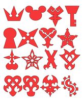 Home Grown Claremore Kingdom Hearts - Vinyl Sticker Decal (Red, 8.5" X 10")