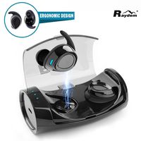 Bluetooth Earbuds, Secure Fit True Wireless Earbuds with Built-in Mic and Charging Case for Driving & Sports, Superior Sound IPX4 Waterproof for iPad/iPhone/Smartphone/Laptop and More