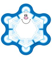 Carson Dellosa - Snowflakes Mini Colorful Cut-Outs, Classroom Décor, 36 Pieces