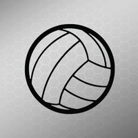KCD Volleyball Vinyl Decal Sticker | Cars Trucks Vans Walls Laptop | Black | 5 Inch | Keen90B