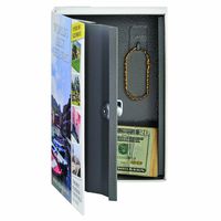 MMF Industries STEELMASTER Travel Book Safe with Keyed Lock, 9.44 x 6.18 x 2.22 Inches, Multicolored (221269203)