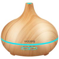 VicTsing Essential Oil Diffuser, 300ml Oil Diffuser with 7 Color Lights and 4 Timer, Aromatherapy Diffuser with Auto Shut-off Function, Cool Mist Humidifier BPA-Free for Bedroom Home