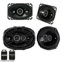 KICKER for Late 90s Early 2000s GM Coupes & Sedans. A Pair of 43DSC4604 4x6 Speakers & a Pair of 43DSC69304 6x9 s