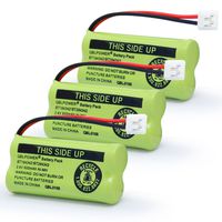 QBLPOWER BT-1018 BT184342/BT284342 BT8001 BT8000 BT8300 BT184342 BT284342 89-1335-00 89-1344-01 BATT-6010 CPH-515D Cordless Phone Battery 2.4V 600mAh NiMh (3 Pack)