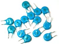 (TL #23) 24pcs muRata Ceramic Disk Capacitor 2200pF 2000V 10% .0022uF, 2.2nF 10mm