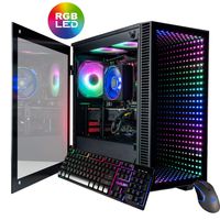 CUK Continuum Micro Gamer PC (AMD Ryzen 7 3700X, 32GB 3600MHz RAM, 1TB NVMe SSD, AMD Radeon RX 5700 XT 8GB, 600W Gold PSU, AC WiFi, Windows 10 Home) Gaming Desktop Computer