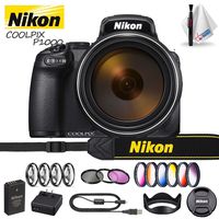 Nikon COOLPIX P1000 Digital Camera (International Model) Includes Filter Kit and Cleaning Kit
