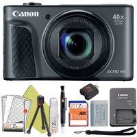 Canon PowerShot SX730 HS 20.3MP Digital Camera 40x Optical Zoom and Built-in WiFi/NFC (Starter Bundle, Black)