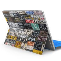 igsticker Ultra Thin Premium Protective Back Stickers Skins Universal Tablet Decal Cover for Microsoft Surface Pro 4/ Pro 2017/ Pro 6(2018) 008545 Number　Plate　Colorful　Photo