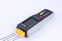 PerfectPrime TC41, 4-Channel K-Type Digital Thermometer Thermocouple Sensor -200~1372°C/2501°F, 20 x 4 Data Log Storage Function