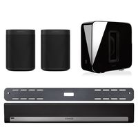 Sonos 5.1 Surround Set - Home Theater System with Playbar with Wall Mount Kit, Sub and 2 Sonos Ones  (Black)