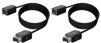 iMW Extension Cable for NES and Super NES Classic Edition - Pack of 2, Black