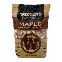 Western Premium BBQ Products Maple BBQ Smoking Chips, 180 cu in