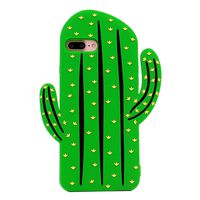 iPhone 7 Plus Case, MC Fashion Cute 3D Vivid Cactus Prickly Pear Plant Soft and Protective Silicone Phone Case for Apple iPhone 7 Plus (2016) and iPhone 8 Plus (2017) (Cactus)