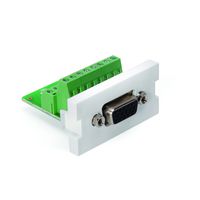 Leviton 41295-HDW 1 Unit High MOS VGA HD15 Screw Terminal, White