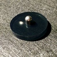 Vinyl Record Turntable Adapter 7" 45 rpm - Acrylic Disc Adaptor, Quantity 1 (45RPM) (grey)