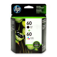 HP 60 | 2 Ink Cartridges | Black, Tri-color | CC640WN, CC643WN