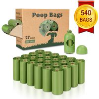 Yingdelai Dog Poop Bag(540 Counts), Biodegradable Dog Waste Bags with 1 Dispenser, eco-Friendly Leak-Proof Pet Waste Bags for Doggy