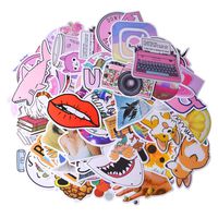 Vinyl Stickers for Water Bottles Laptop Phone Luggage Car Skateboards Guitars Motorcycle Bicycle, Cute Waterproof Aesthetic Stickers for Teens Girls Kids (103pcs, Pink & Yellow)