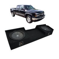 Compatible with 1999-2006 Chevy Silverado Ext Cab Truck Kicker CompR CWR12 Dual 12" Sub Box Enclosure - Final 2 Ohm