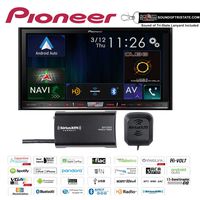 Pioneer AVIC-7200NEX in Dash Double Din 7" DVD CD Navigation Receiver and a SiriusXM Satellite Radio Tuner, Antenna SXV300V1 with a Free SOTS Air Freshener