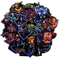 Noctilucent Stickers Marvel Avengers Laptop Stickers Decal-50pcs Waterproof Graffiti Stickers Water Bottle Vinyl Sticker Decals for Superheros,MacBook Car Helmet Bike Motorcycle Bumper (Not Random)