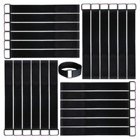 VIGAER 24 pcs 12 Inch Reusable Fastening Cable Straps, Securing Straps Adjustable Nylon Hook and Loop Cinch Cable Ties Down with Metal Buckle