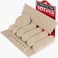 X-PROTECTOR Premium Pack Furniture Pads 101 Piece! Furniture Feet Felt Pads - Your Best Value Pack Wood Floor Protectors. Protect Your Hardwood & Laminate Flooring with 100% Satisfaction!