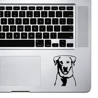 StickAny Palm Series Labrador Retriever Style 6 Sticker for MacBook Pro, Chromebook, and Laptops (Black)
